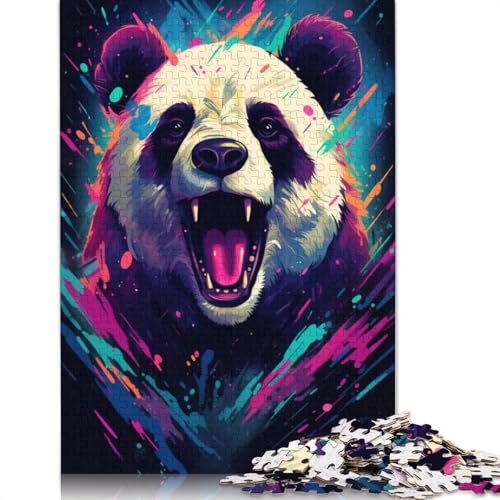 Puzzle 1000 Teile für Erwachsene, Panda-Puzzle, Puzzle für Kinder, Papppuzzle, Spielzeug, Denkspiel, 38 x 26 cm von LiJianXXE