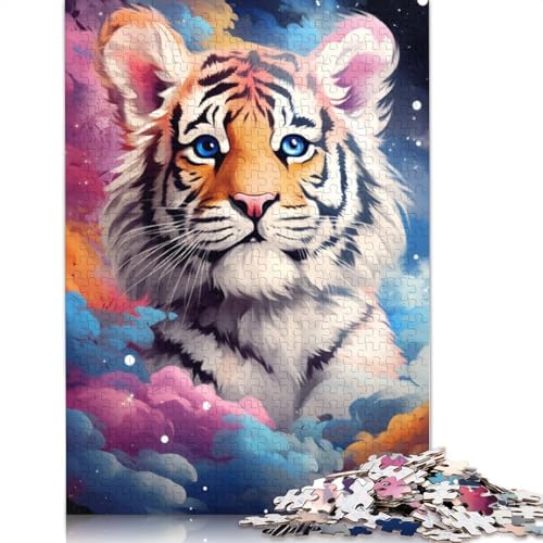 Puzzle 1000 Teile für Erwachsene, Puzzle für Babykunst, Tiger, Puzzle für Kinder, Holzpuzzle, Spielzeug, Denkspiel, 75 x 50 cm von LiJianXXE