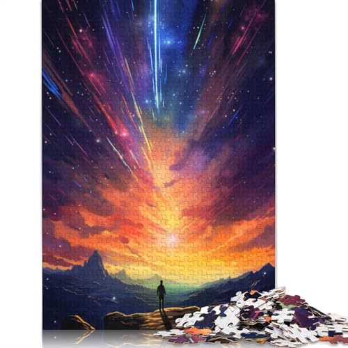 Puzzle 1000 Teile für Erwachsene, Sternenweltall, farbenfrohes Puzzle für Erwachsene, Kartonpuzzle für Familienspaß und Spieleabend, Größe: 38 x 26 cm von LiJianXXE