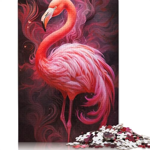 Puzzle 1000 Teile für Erwachsene Flamingos Puzzle Holzpuzzle Spielzeug Wanddekoration Größe: 75x50cm von LiJianXXE