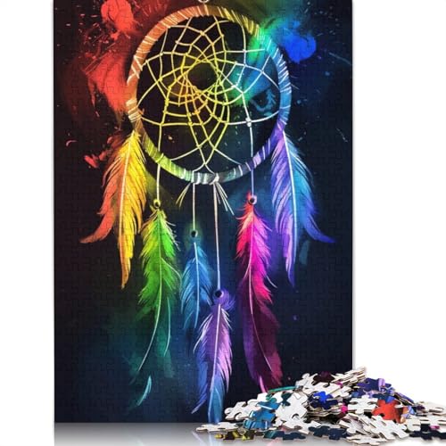 Puzzle 1000 Teile für Erwachsene Traumfänger-Puzzle Kartonpuzzle Spielzeug Wanddekoration Größe: 38x26cm von LiJianXXE