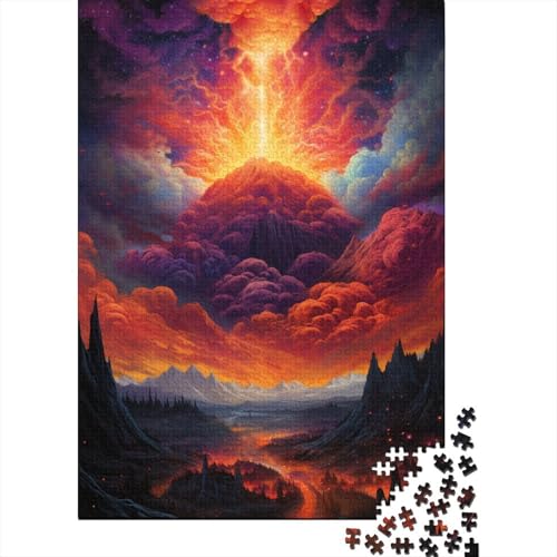 Puzzle 1000 Teile für Erwachsene - Vulkanausbrüche - Puzzle für Holzpuzzle - Tolles Geschenk für Erwachsene - 50x75 cm von LiJianXXE