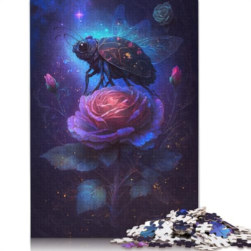 Puzzle 1000 Teile für Erwachsene und Kinder Rose of Dreams Puzzle für Erwachsene aus Holz, lustige Puzzlespiele, Größe: 75 x 50 cm von LiJianXXE