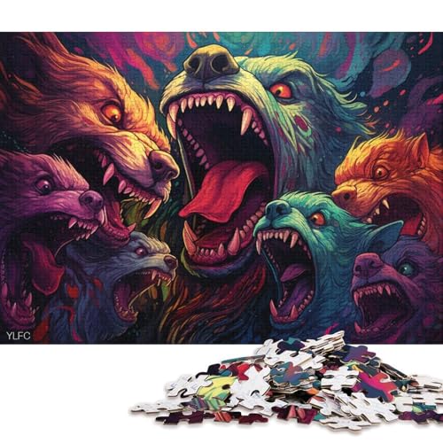 Puzzle Chow Chow, 1000-teiliges Puzzle, Holzpuzzle, geeignet für Erwachsene und Kinder ab 12 Jahren, entspannendes geistiges Lernspielzeug 75x50cm/1000 Teile von LiJianXXE