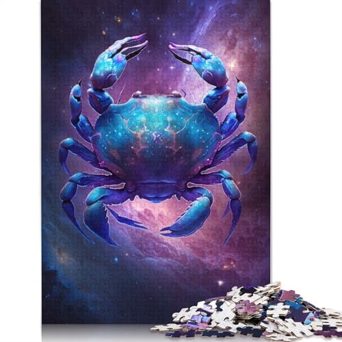 Puzzle Galaxy Crab Puzzles 1000 Teile Kartonpuzzle für Erwachsene Kinder ab 12 Jahren Lernspiele Größe: 38x26cm von LiJianXXE