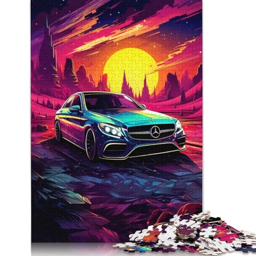 Puzzle-Geschenk, Cooles Sportauto, 1000-teiliges Puzzle, Holzpuzzle für Erwachsene und Kinder ab 12 Jahren, Lernspiel, 75 x 50 cm von LiJianXXE