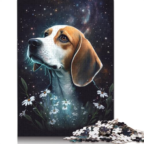 Puzzle Space Beagle, 1000 Teile, Puzzle für Erwachsene, Holzpuzzle für Erwachsene und Kinder ab 12 Jahren, tolles Geschenk für Erwachsene, Größe: 75 x 50 cm von LiJianXXE