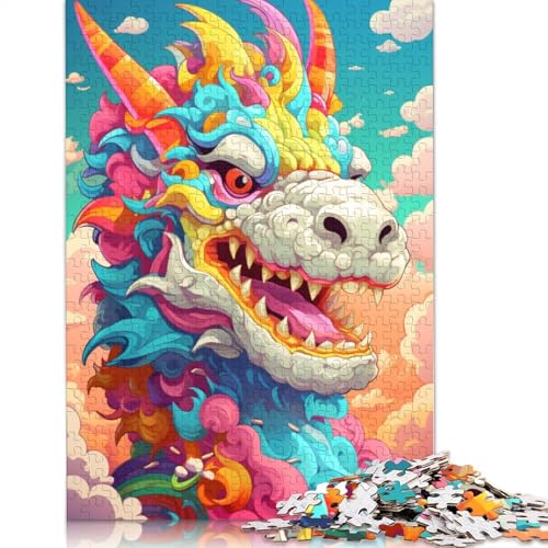 Puzzle für Erwachsene, 1000 Puzzle-Spielzeug, Baby-Dinosaurier-Roboter, Puzzle für Karton, Weihnachtspuzzle, Geschenke, 38 x 26 cm von LiJianXXE