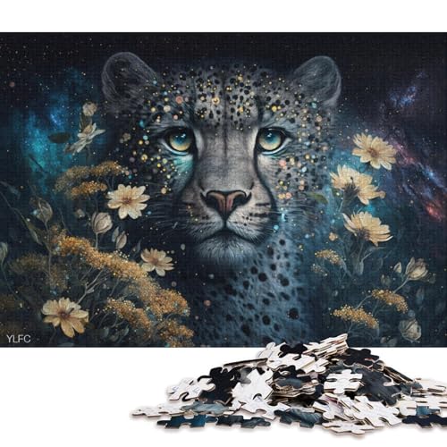 Puzzle für Erwachsene, 1000 Puzzle-Spielzeuge, kosmische Galaxie, Leoparden-Puzzles für Erwachsene, Karton-Puzzlespiel für die ganze Familie (Größe 38 * 26 cm) von LiJianXXE