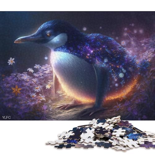 Puzzle für Erwachsene, 1000 Puzzles, Pinguine im Dschungel, Puzzle, Holzpuzzle, Lernspielzeug 75x50cm/1000 Teile von LiJianXXE