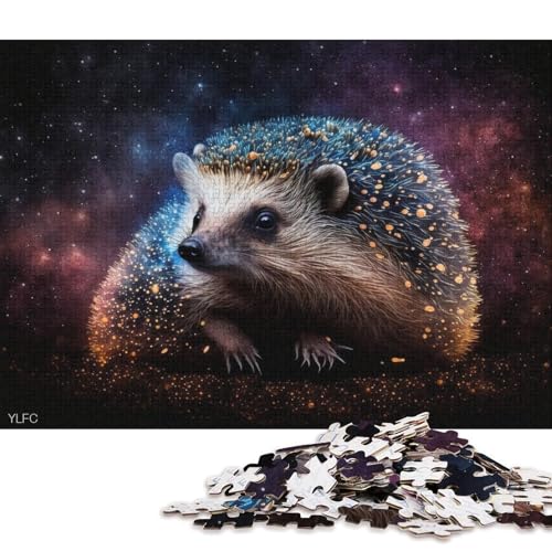 Puzzle für Erwachsene, 1000 Puzzles mit dem Motiv Kosmos-Löwe, für Erwachsene und Kinder, Kartonpuzzle, Lernspielzeug (Größe 38 * 26 cm) von LiJianXXE