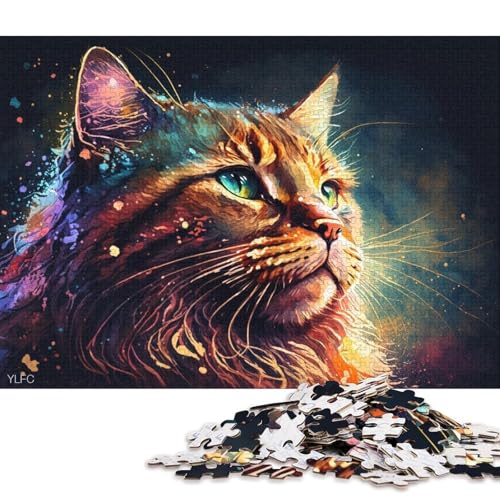 Puzzle für Erwachsene, 1000 Teile, Bunte Garfield-Puzzles für Erwachsene, Puzzle aus Holz, Lernspielzeug, Familienspiele (Größe 75 * 50 cm) von LiJianXXE