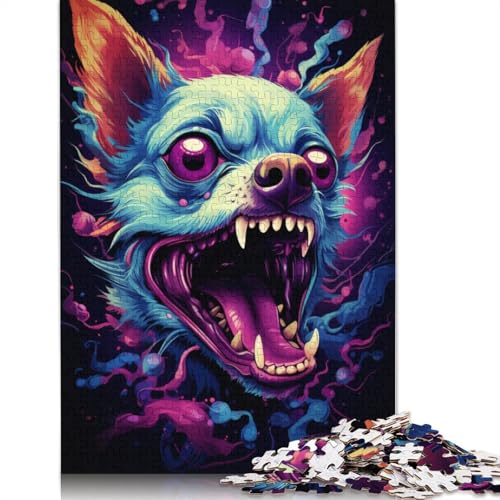 Puzzle für Erwachsene, 1000 Teile, Chihuahuas, Tier-Waldpuzzle für Erwachsene, Holzpuzzle, Lernpuzzle, Familienspiel, 75 x 50 cm von LiJianXXE