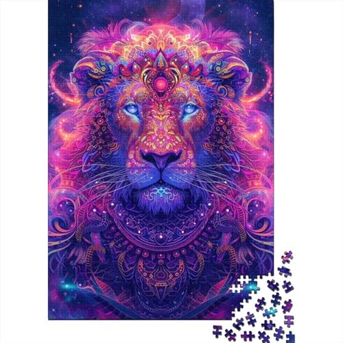 Puzzle für Erwachsene, 1000 Teile, Cosmic Lions-Puzzle für Erwachsene, Kartonpuzzle, anspruchsvolles Spiel, Größe: 75 x 50 cm von LiJianXXE