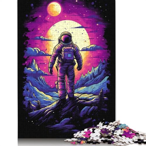 Puzzle für Erwachsene, 1000 Teile, EIN Astronaut, Puzzle für Erwachsene, Holzpuzzle, Heimdekoration, Größe: 75 x 50 cm von LiJianXXE