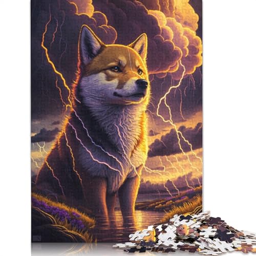 Puzzle für Erwachsene, 1000 Teile, Fantasie-Shiba-Inu-Puzzle für Erwachsene, Holzpuzzle, lustiges Geschenk, Größe: 75 x 50 cm von LiJianXXE