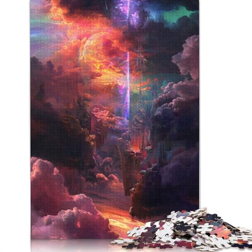 Puzzle für Erwachsene, 1000 Teile, Fantasielandschafts-Puzzle für Erwachsene, Kartonpuzzle, tolle Geschenke für Weihnachten, Größe: 38 x 26 cm von LiJianXXE