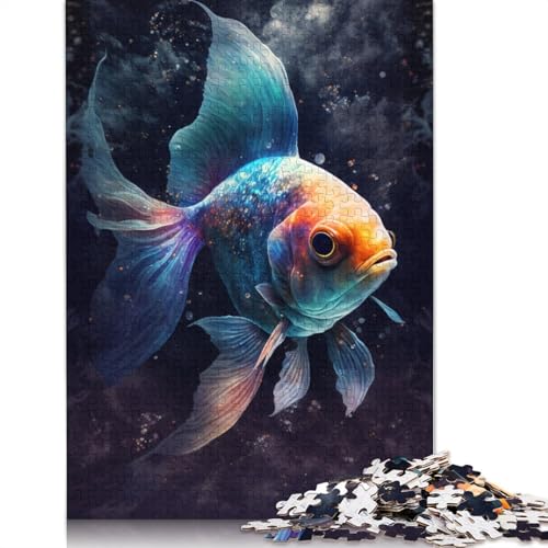 Puzzle für Erwachsene, 1000 Teile, Galaxie-Goldfisch-Puzzle für Erwachsene, Puzzle aus Pappe, Heimdekoration, Puzzle-Spielzeug (Größe 38 x 26 cm) von LiJianXXE