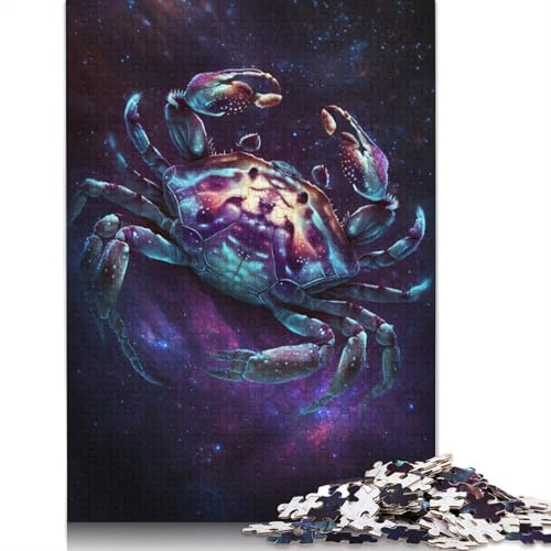 Puzzle für Erwachsene, 1000 Teile, Galaxie-Krabben-Puzzle für Erwachsene, Kartonpuzzle, Lernspiele, Heimdekorationspuzzle. Größe: 38 x 26 cm von LiJianXXE