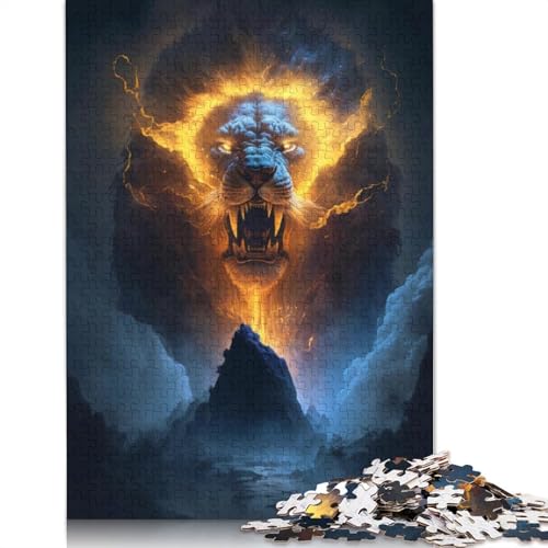 Puzzle für Erwachsene, 1000 Teile, Galaxy Art Lotus-Puzzle für Erwachsene, Kartonpuzzle, tolle Geschenke für Weihnachten, Größe: 38 x 26 cm von LiJianXXE