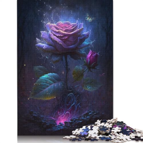 Puzzle für Erwachsene, 1000 Teile, Rose of Dreams, Puzzle für Erwachsene und Kinder, Papppuzzle, Spielzeug, Denkspiel, Größe: 38 x 26 cm von LiJianXXE