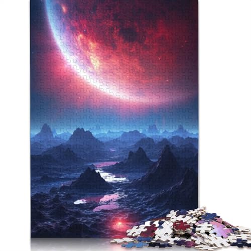 Puzzle für Erwachsene, 1000 Teile, Schöne, verträumte Landschaft, Puzzle für Erwachsene, Papppuzzle, tolle Geschenke zu Weihnachten, Größe: 38 x 26 cm von LiJianXXE