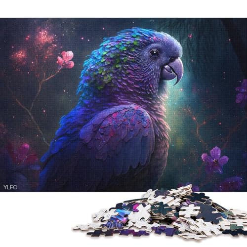 Puzzle für Erwachsene, 1000 Teile, magischer Papagei, Puzzle für Erwachsene, Kartonpuzzle, lustiges Geschenk (Größe 38 * 26 cm) von LiJianXXE