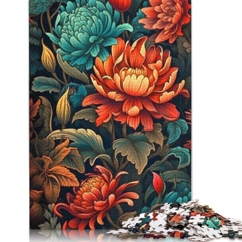 Puzzle für Erwachsene, Blühende Blumen, Puzzle 1000 Teile für Erwachsene, Kartonpuzzle für Kinder ab 12 Jahren, zur Heimdekoration, Größe: 38 x 26 cm von LiJianXXE