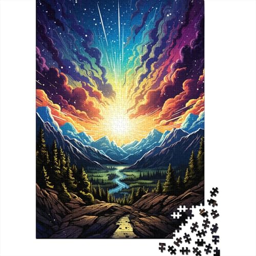 Puzzle für Erwachsene, Fantasie, schöne Landschaft, 1000-teiliges Puzzle, Holzpuzzle für Jugendliche und Erwachsene, Lernspiel, Herausforderungsspielzeug, 50 x 75 cm von LiJianXXE