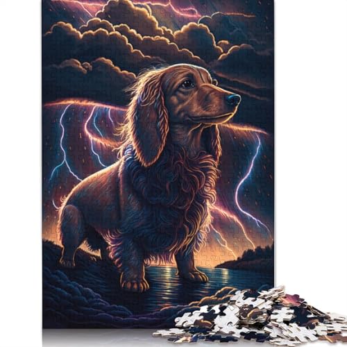 Puzzle für Erwachsene, Fantasie-Dackel, 1000-teiliges Puzzle, Puzzle für 12-Jährige, Papppuzzle, anspruchsvolles Spiel (Größe 38 x 26 cm) von LiJianXXE