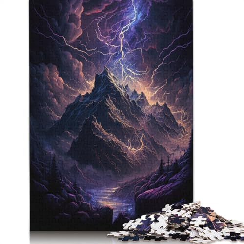 Puzzle für Erwachsene, Fantasie-Schneeberg, 1000-teiliges Puzzle, Papppuzzle, Teenager und Kinder, Lernspiel für Erwachsene und Kinder (Größe 38 x 26 cm) von LiJianXXE