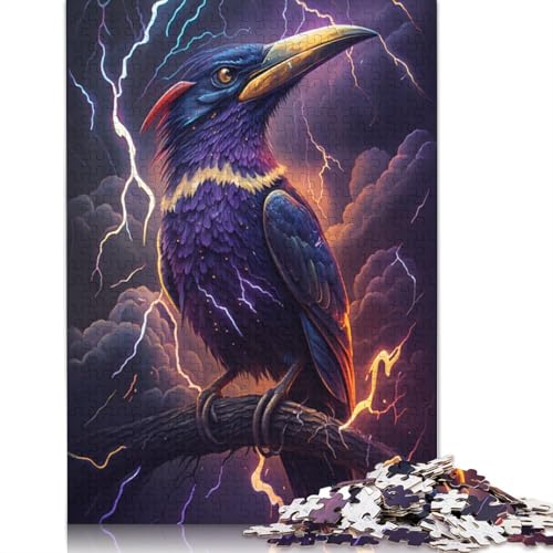 Puzzle für Erwachsene, Fantasie-Tukan-Puzzle, 1000 Teile, Puzzle für Erwachsene, Holzpuzzle für Erwachsene, Geschenke, Heimdekoration, Größe: 75 x 50 cm von LiJianXXE