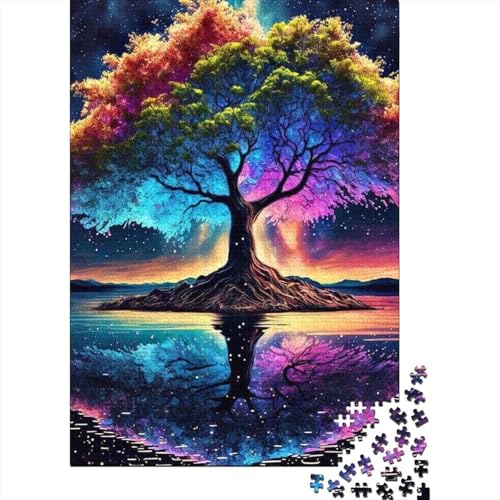 Puzzle für Erwachsene, Puzzle Magischer Baum, 1000 Teile, Holzpuzzle für Erwachsene und Kinder ab 12 Jahren, schwierig und herausfordernd, Größe: 75 x 50 cm von LiJianXXE