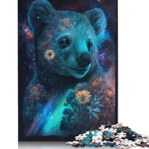 Puzzle für Erwachsene, Weltraumtier-Koala, 1000-teiliges Puzzle, Puzzle für 12-Jährige, Holzpuzzle, anspruchsvolles Spiel (Größe 75 x 50 cm) von LiJianXXE