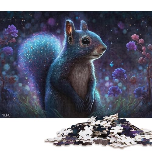 Puzzle für Erwachsene, magisches Eichhörnchen, 1000 Teile, Puzzle aus Holz, für Jugendliche und Kinder, anspruchsvolles Spiel, Geschenke 75x50cm/1000 Teile von LiJianXXE