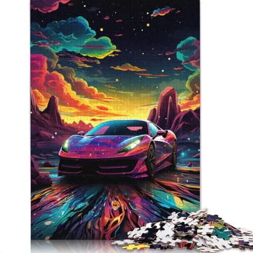 Puzzle für Erwachsene 1000 Teile, Cooles Sportwagen-Puzzle für Holzpuzzles, pädagogisches Stressabbau-Spielzeugpuzzle, 75 x 50 cm von LiJianXXE