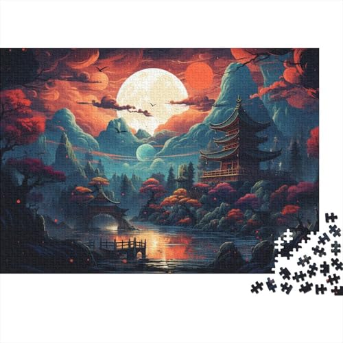 Puzzle für Erwachsene 1000 Teile Fantasie-Farblandschaft Puzzle für Kinder Holzpuzzle Spielzeug Denkspiel 50x75cm von LiJianXXE