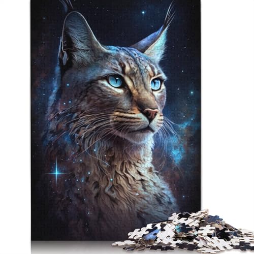 Puzzle für Erwachsene Lynx Galaxy, 1000-teiliges Puzzle, Puzzle für 12-Jährige, Kartonpuzzle, anspruchsvolles Spiel (Größe 38 x 26 cm) von LiJianXXE