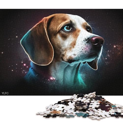 Puzzle für Erwachsene mit 1000 Teilen, Cosmic Space Beagle, Puzzle für Erwachsene, Karton-Puzzle, Spielzeug, Wanddekoration (Größe 38 * 26 cm) von LiJianXXE