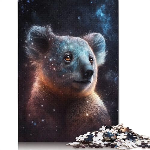 Puzzle für Galaxy Animal Koala, 1000-teiliges Puzzle aus Pappe für Erwachsene und Kinder ab 12 Jahren, Lernspiel, herausforderndes Spielzeug (Größe 38 x 26 cm) von LiJianXXE