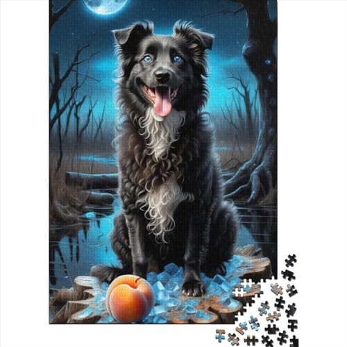 Puzzle mit Tier-Fantasie-Hund für Erwachsene und Teenager, 500 Teile, Puzzle für Erwachsene, Geschenke zum Zeitvertreib zu Hause, Größe 52x38 cm von LiJianXXE