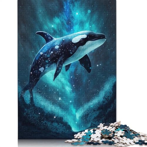 Puzzles for Galaxy Killerwal, 1000-teiliges Puzzle, Holzpuzzle für Erwachsene und Kinder ab 12 Jahren, Lernspiel, Herausforderungsspielzeug (Größe 75 x 50 cm) von LiJianXXE