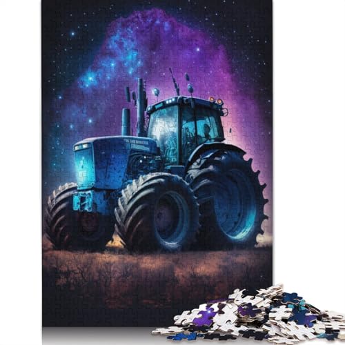 Puzzlespiel mit 1000 Teilen, Galaxie-Traktor-Puzzle für Erwachsene, Holzpuzzle, Heimdekoration (Größe 75 x 50 cm) von LiJianXXE