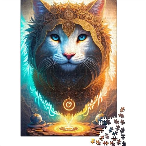 Süßes Katzen-Puzzle für Erwachsene, 500 Teile, für Teenager, Geschenke, ganze Familie und die Größe 52x38 cm von LiJianXXE