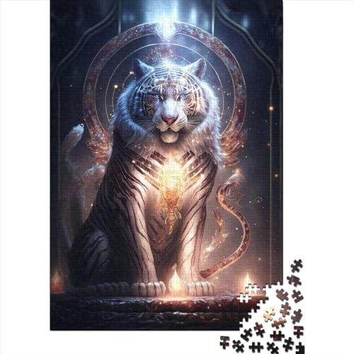 Tiger-Puzzles, Puzzles für Erwachsene, Teenager, Puzzles für Erwachsene, 1000 Teile, Lernspiel, Herausforderungsspielzeug (Größe 75 x 50 cm) von LiJianXXE