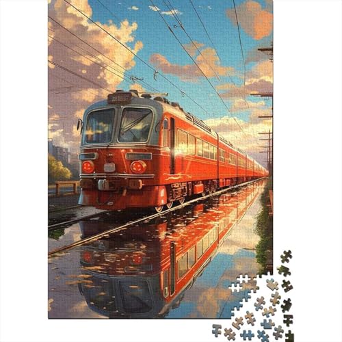 Zugreflexions-Puzzle für Erwachsene, lustige Puzzles für Erwachsene und Teenager, 1000-teiliges Puzzle für Teenager, Puzzlegröße 75x50 cm von LiJianXXE