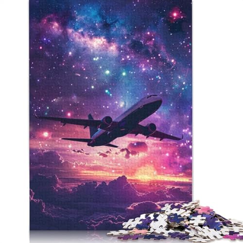 für Erwachsene 1000-Teile Puzzle-Geschenke Flugzeuge in den Wolken Puzzles für Erwachsene und Kinder Papppuzzle Lernspielzeug Größe: 38 x 26 cm von LiJianXXE