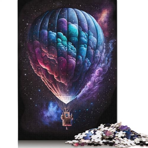 für Erwachsene 1000-Teile Puzzle-Geschenke Galaxie-Heißluftballon-Puzzles für Kinder Holzpuzzle Weihnachtspuzzle-Geschenke (Größe 75 x 50 cm) von LiJianXXE