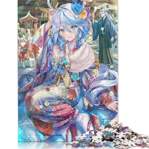 1000-teiliges Puzzle, Lernspiele, Genshin Impact, Puzzles für Erwachsene, Holzpuzzle, Puzzles für Kinder, Geschenke (Größe 75 x 50 cm) von LiJianXXL