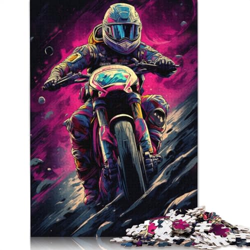 1000-teiliges Puzzle, buntes Motogp-Puzzle für Erwachsene, Kartonpuzzle, tolles Geschenk für Erwachsene und Kinder, 38 x 26 cm von LiJianXXL